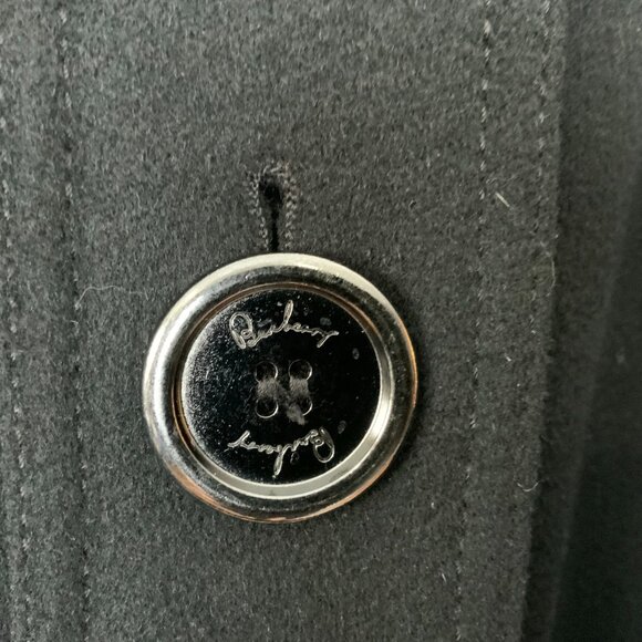 Burberry Prorsum Black Cashmere Blend Pleated Midi Length Trench Coat M - Picture 12 of 16